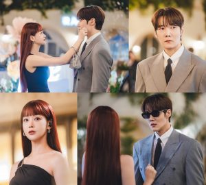 Oh Yeon Seo Unexpectedly Pinches Choi Jin Hyuk’s Cheeks At Their First Encounter In “Positively Yours”