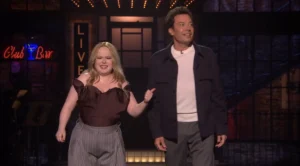 Jimmy Fallon Joins ‘SNL U.K.’ Host Nicola Coughlan for Chaotic Studio Tour and Explicit Rap Song About ‘The Magic Faraway Tree’