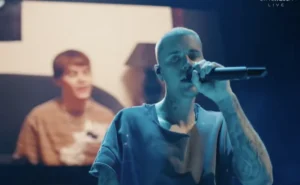 Justin Bieber Favors ‘Swag’ Songs in a Minimalist Coachella Set, but Also Revisits His ‘Baby’-Hood, Bingeing on Old YouTube Clips